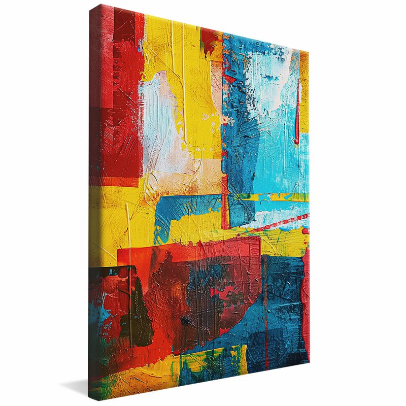 Abstract Brushstrokes in Canvas V1980 Canvas