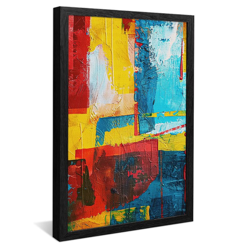 Abstract Brushstrokes in Canvas V1980 Canvas