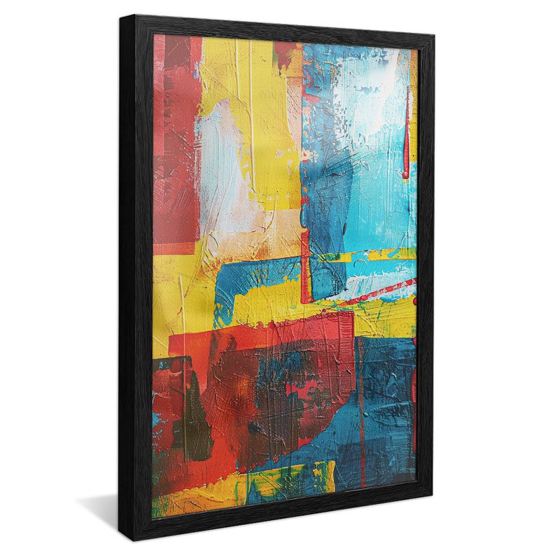 Abstract Brushstrokes in Canvas V1980 Canvas