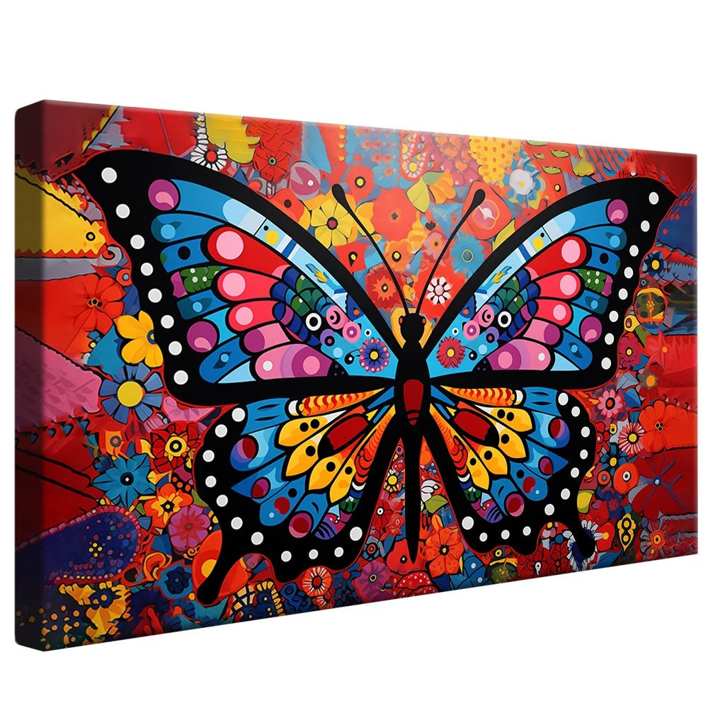 Abstract Butterfly Canvas