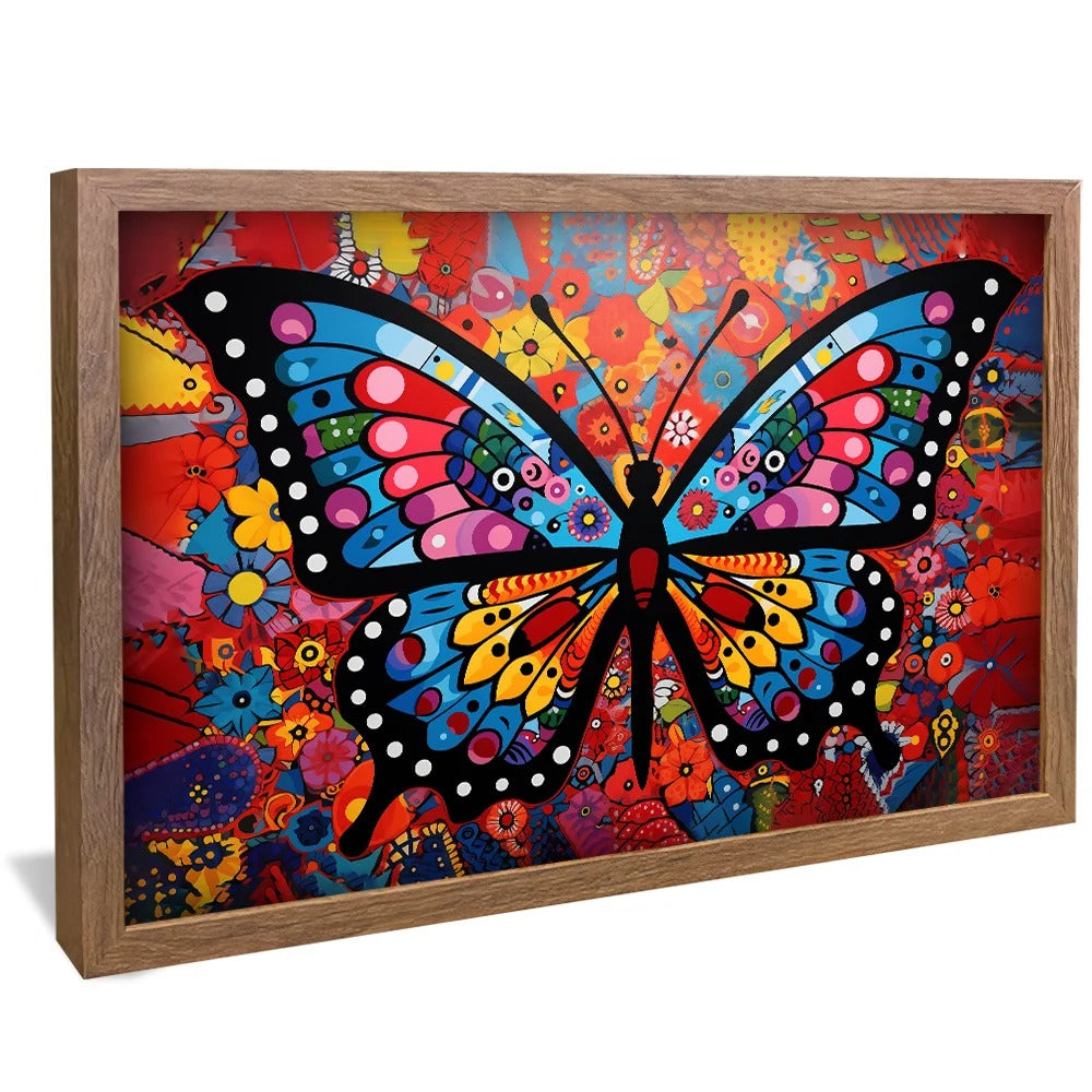 Abstract Butterfly Canvas