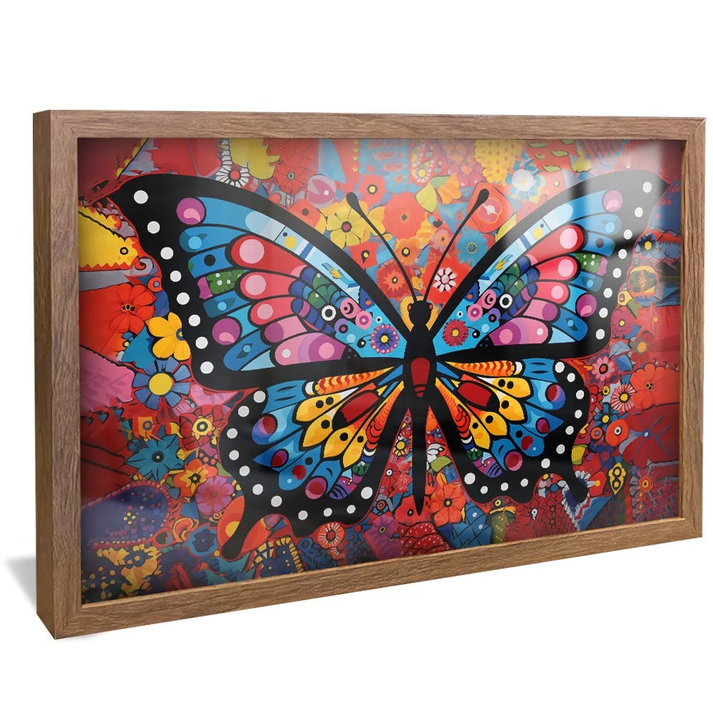 Abstract Butterfly Canvas