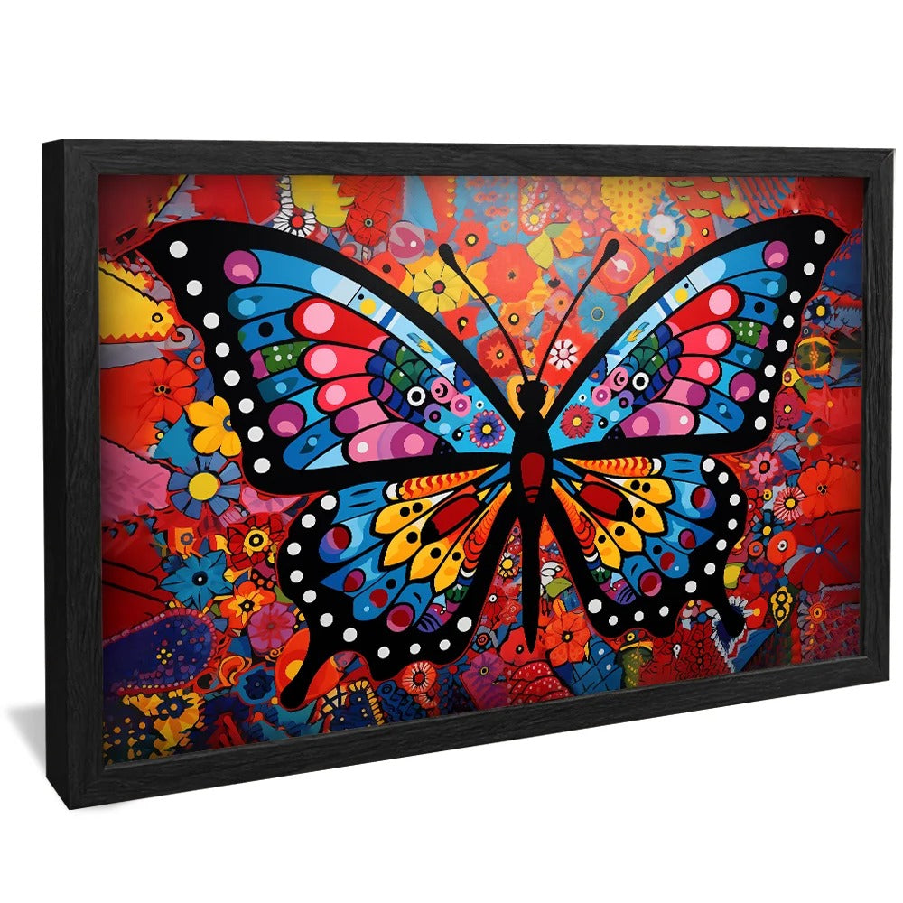 Abstract Butterfly Canvas