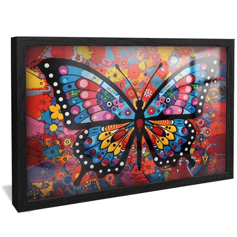 Abstract Butterfly Canvas