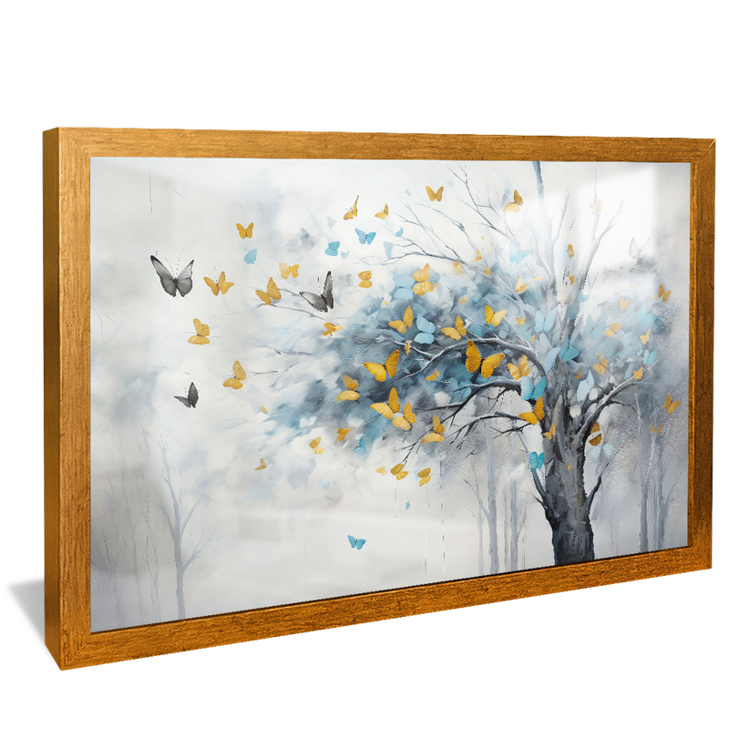 Abstract Butterfly and Tree V910 Canvas