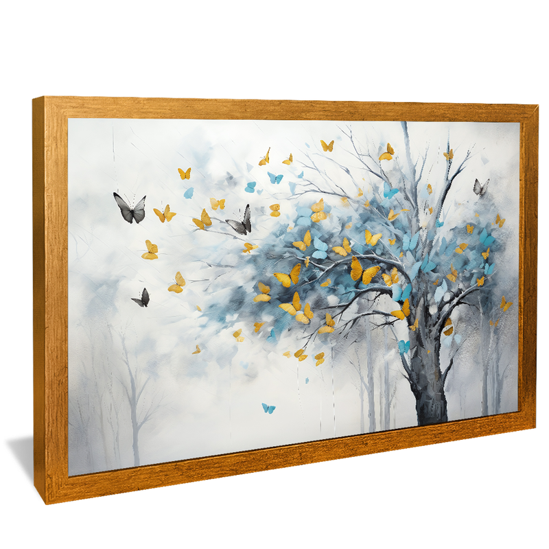 Abstract Butterfly and Tree V910 Canvas