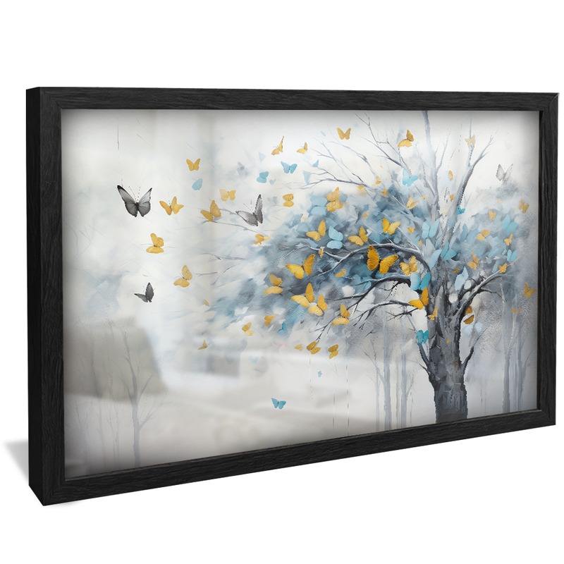 Abstract Butterfly and Tree V910 Canvas