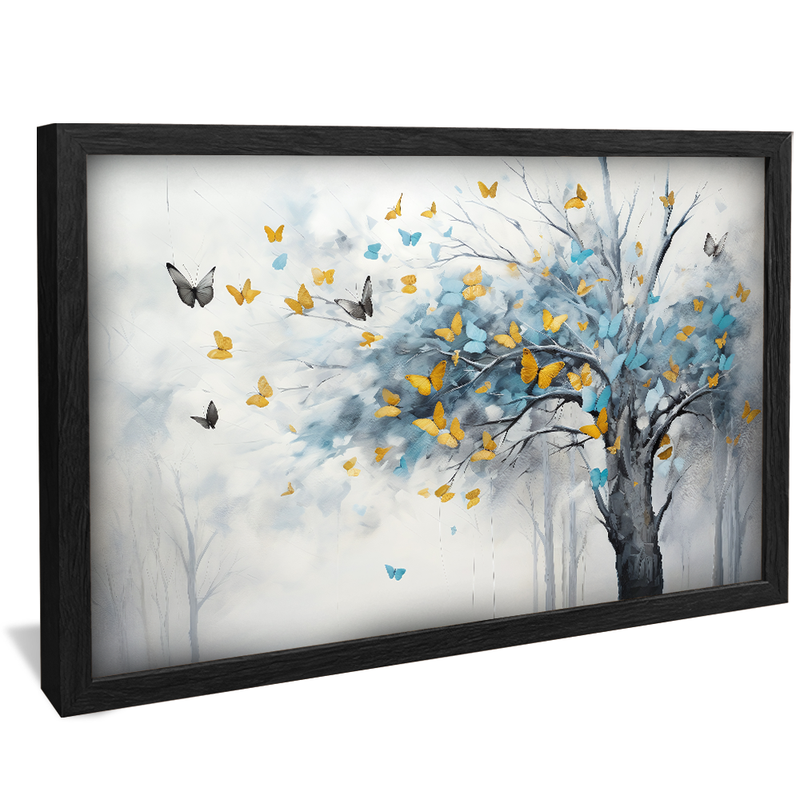 Abstract Butterfly and Tree V910 Canvas