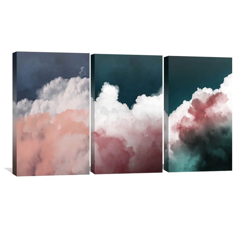 Abstract Clouds Colors Colors 3 Kit Canvas