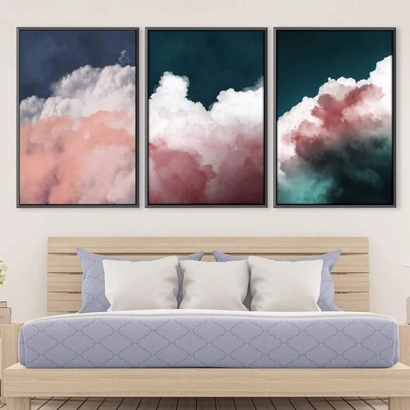 Abstract Clouds Colors Colors 3 Kit Canvas