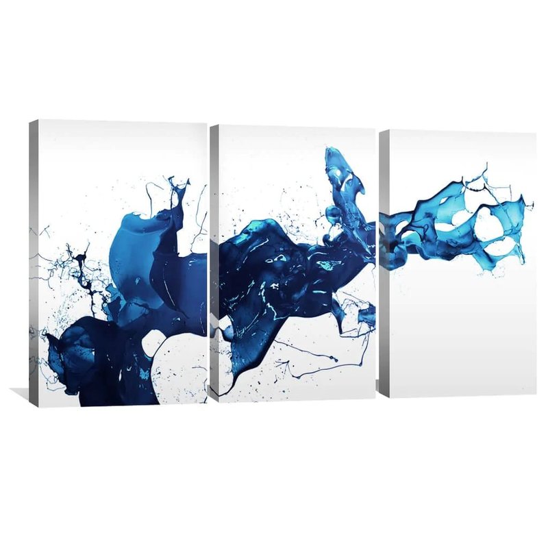 Abstract Cobalt Bap 3 Kit Canvas