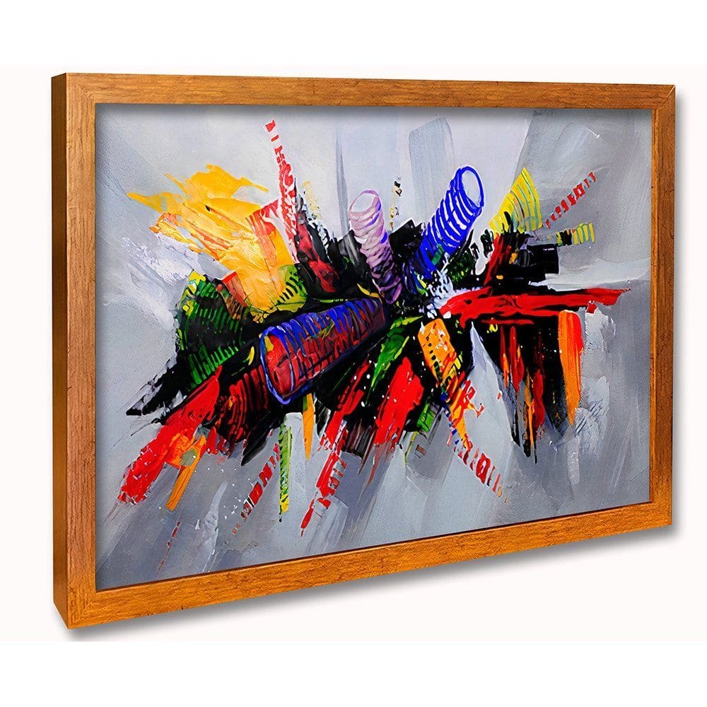 Abstract Color Explosion Canvas