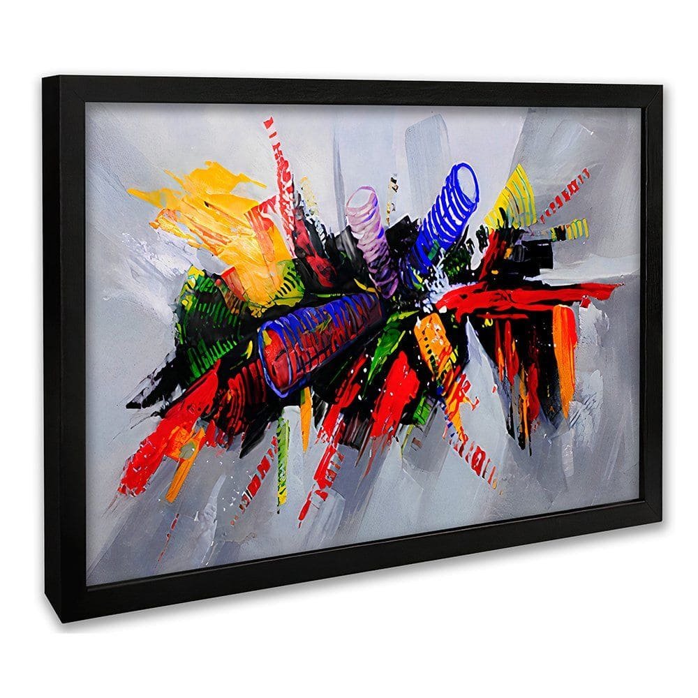 Abstract Color Explosion Canvas