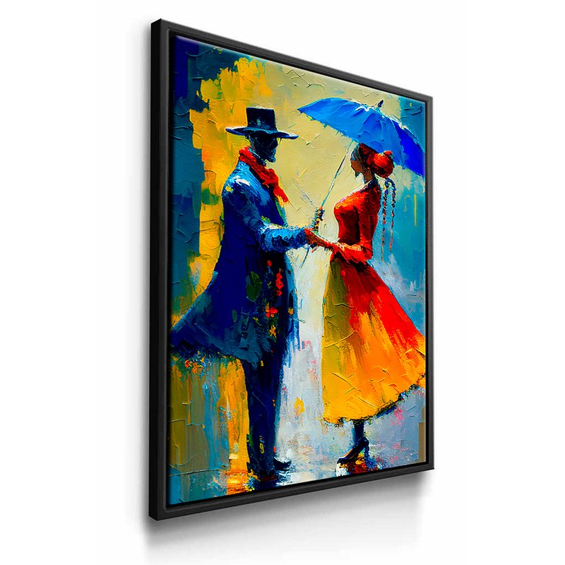 Abstract Colorful Couple Canvas