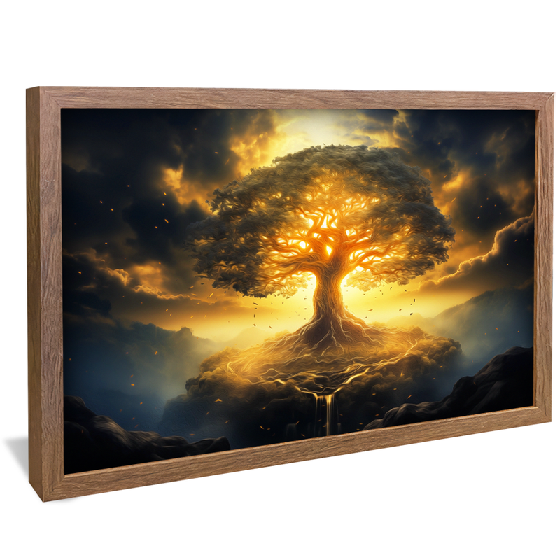 Abstract Divine Tree V934 Canvas