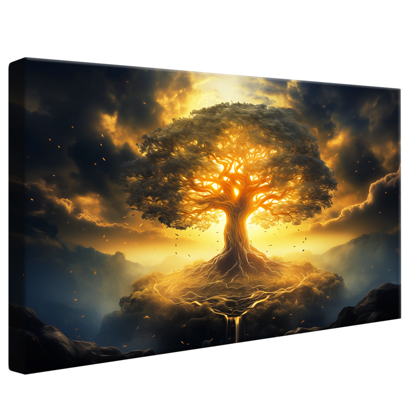 Abstract Divine Tree V934 Canvas