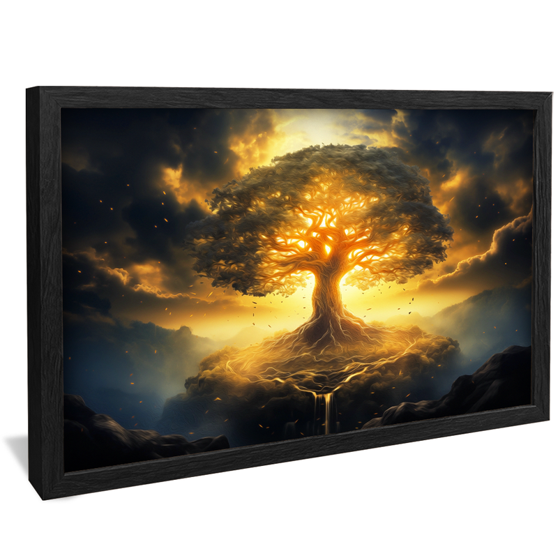 Abstract Divine Tree V934 Canvas