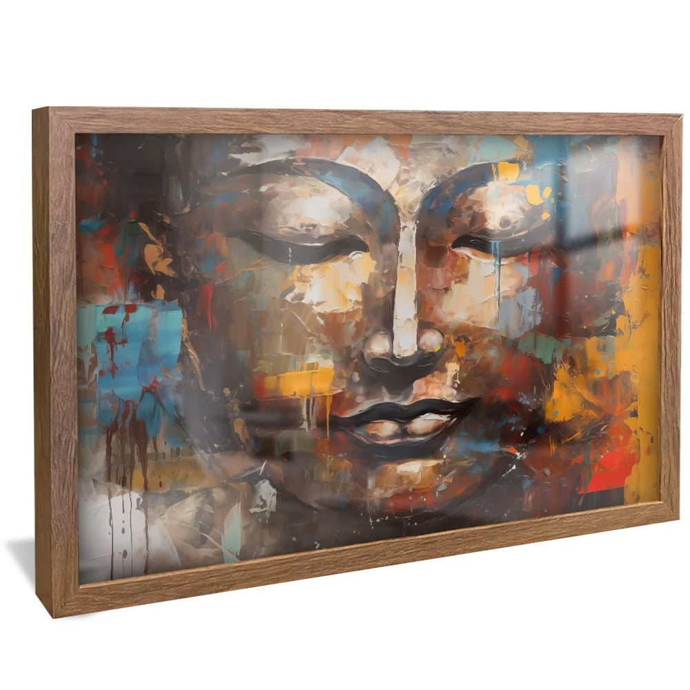 Abstract Face Brushstrokes Canvas V733