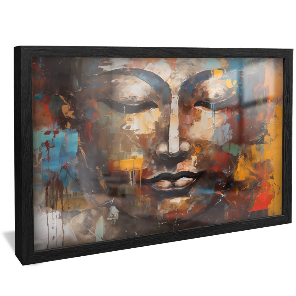 Abstract Face Brushstrokes Canvas V733