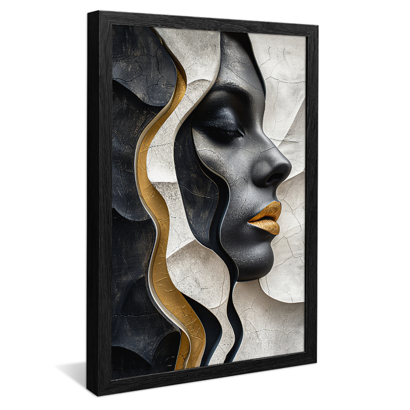 Abstract Female Face V1511 Canvas