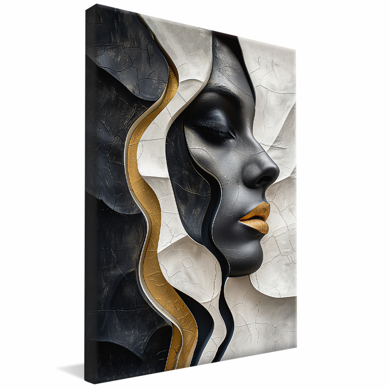 Abstract Female Face V1511 Canvas