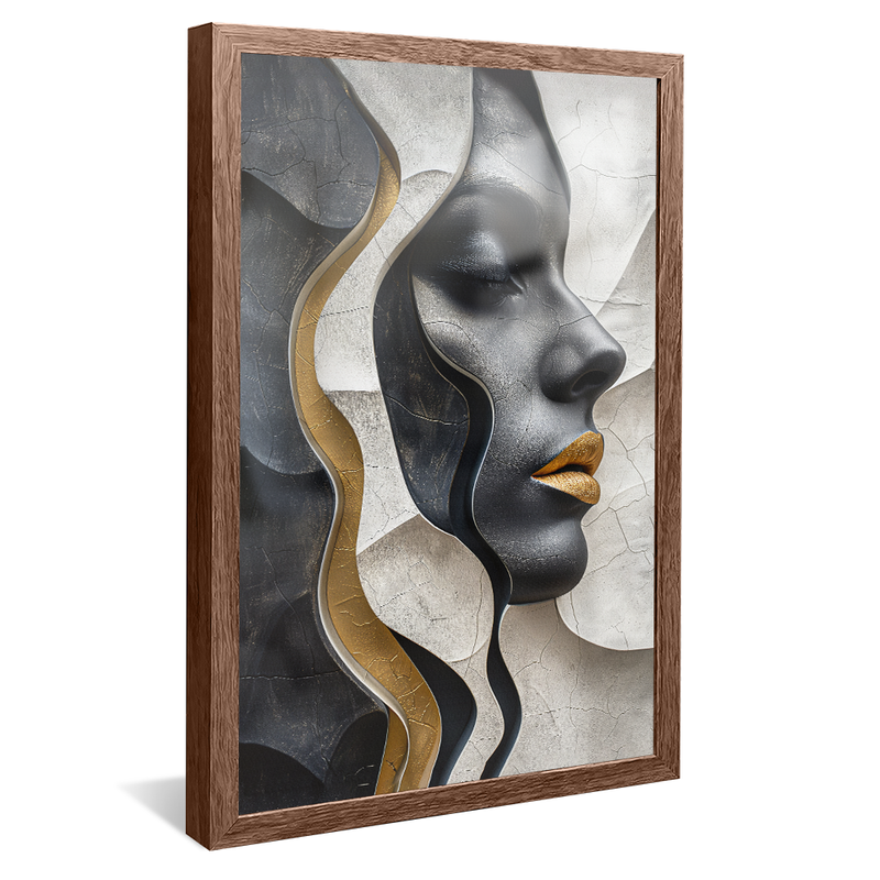 Abstract Female Face V1511 Canvas