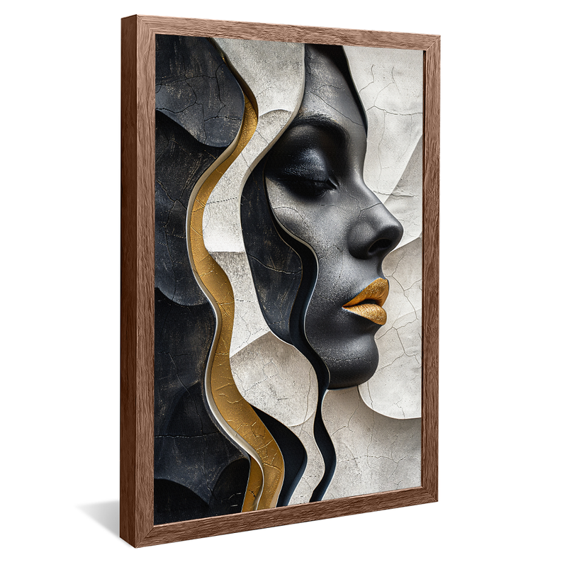 Abstract Female Face V1511 Canvas