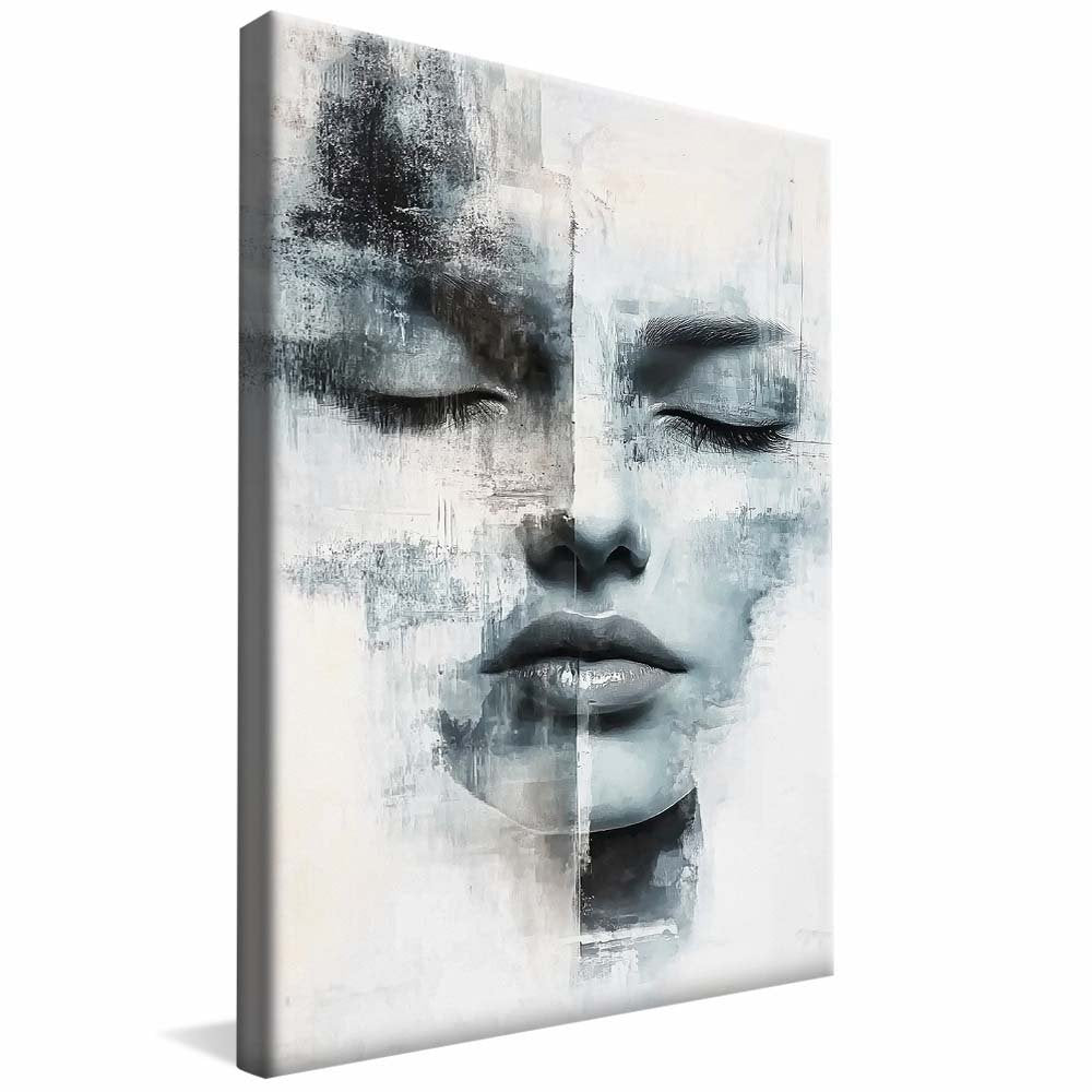 Abstract Female Face V2112 Canvas