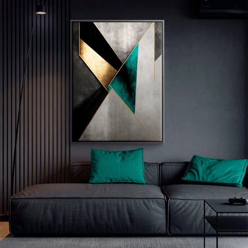 Abstract Geometric Luxury V45 Canvas