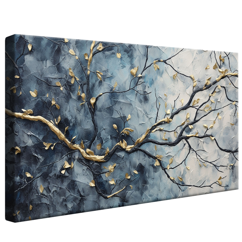 Abstract Gold Branches V946 Canvas