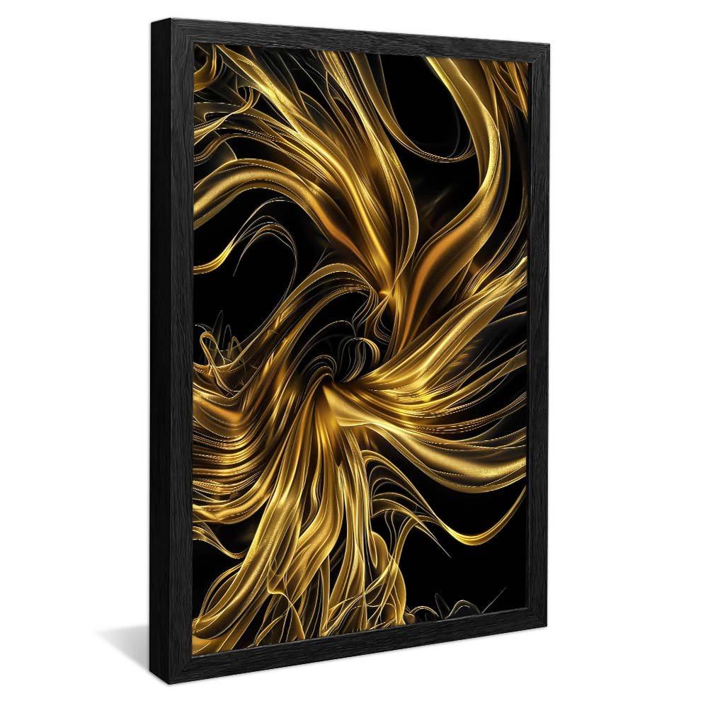 Abstract Golden Lines V1869 Canvas