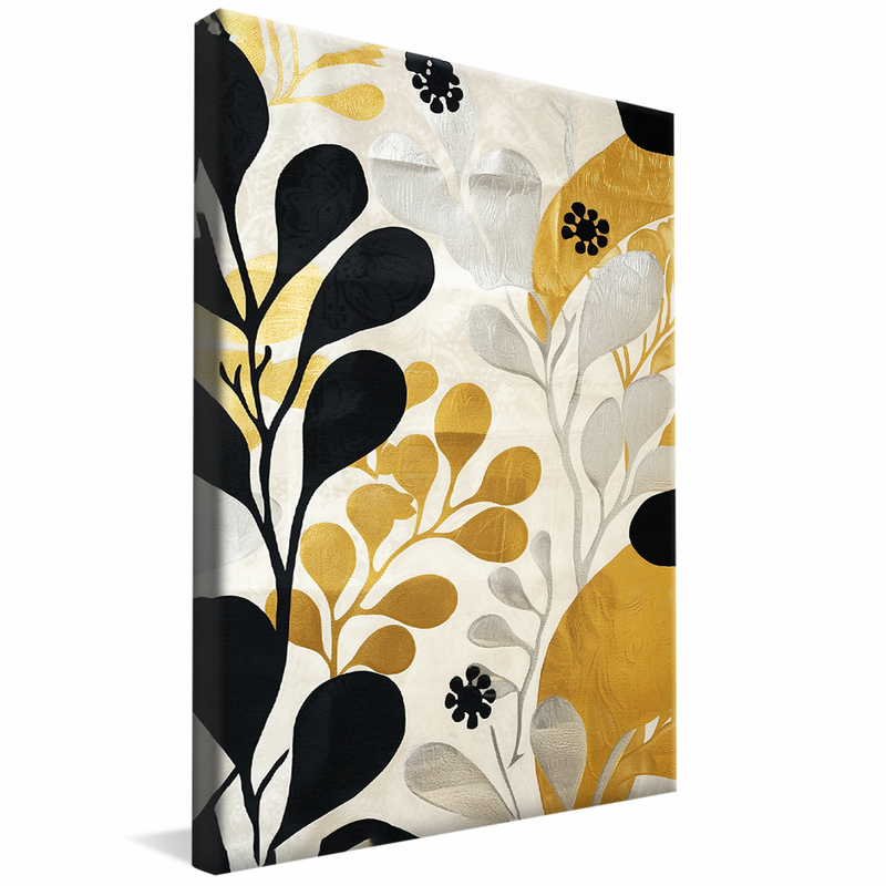 Abstract Leaf Wall V1370 Canvas