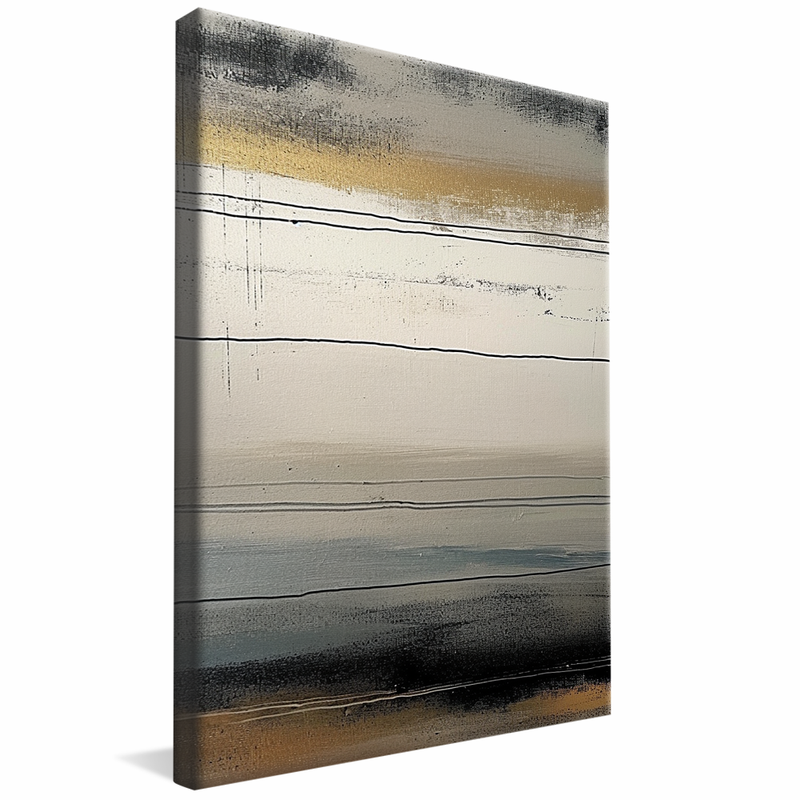 Abstract Lines and Ashes V1115 Canvas