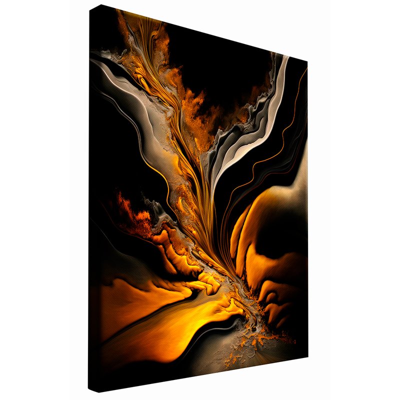Abstract Luxury Lava Canvas