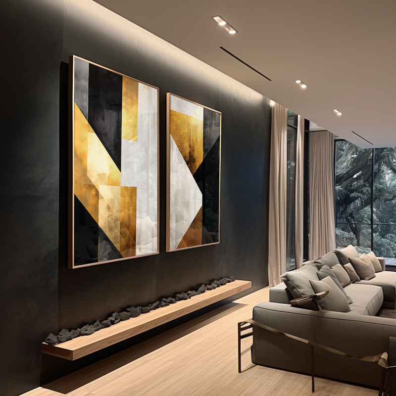 Abstract Luxury Modern Canvas  V11