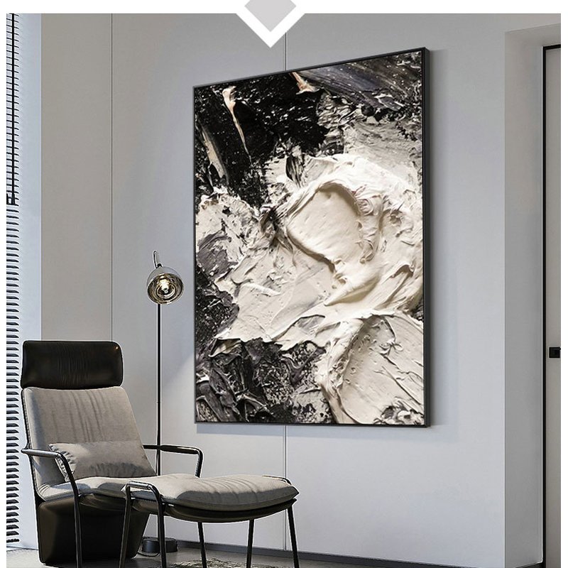 Abstract Mass with 3d Painting Canvas