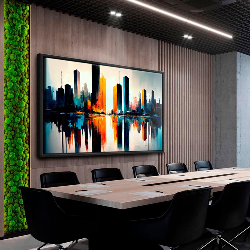 Abstract Modern City V014 Canvas