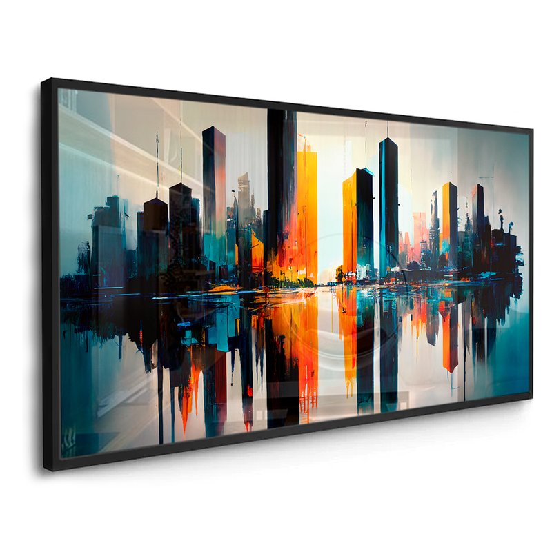 Abstract Modern City V014 Canvas