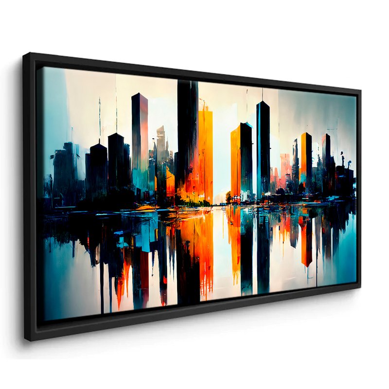 Abstract Modern City V014 Canvas