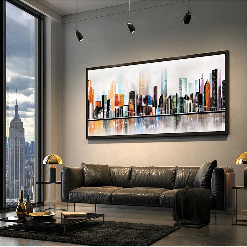 Abstract Modern Urban Landscape Canvas