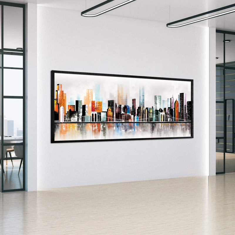 Abstract Modern Urban Landscape Canvas