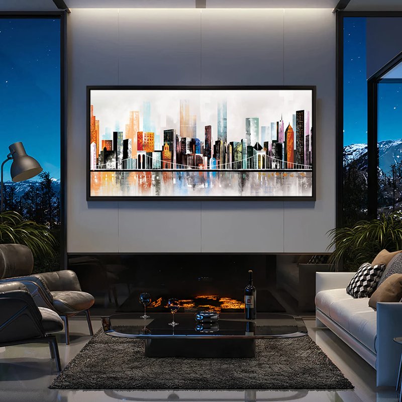 Abstract Modern Urban Landscape Canvas