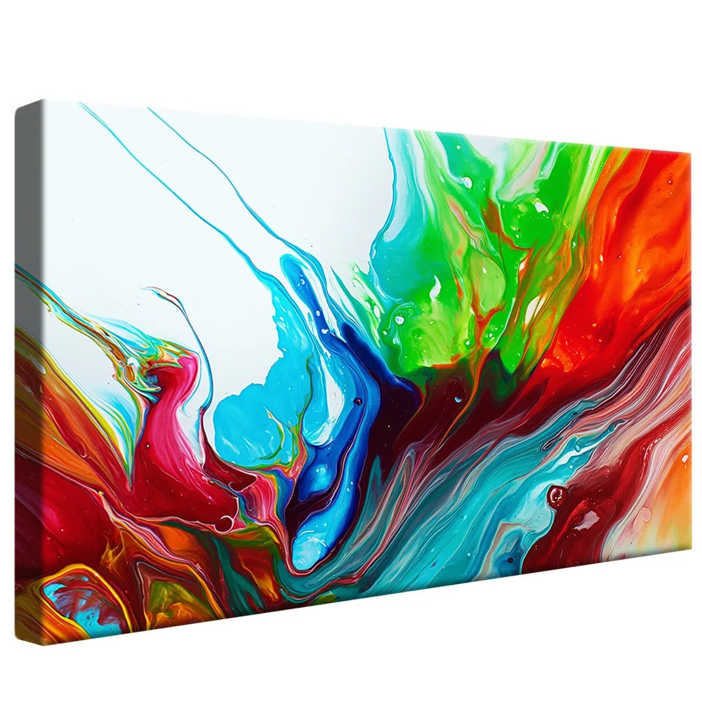 Abstract Paint Mixing Decorative Canvas