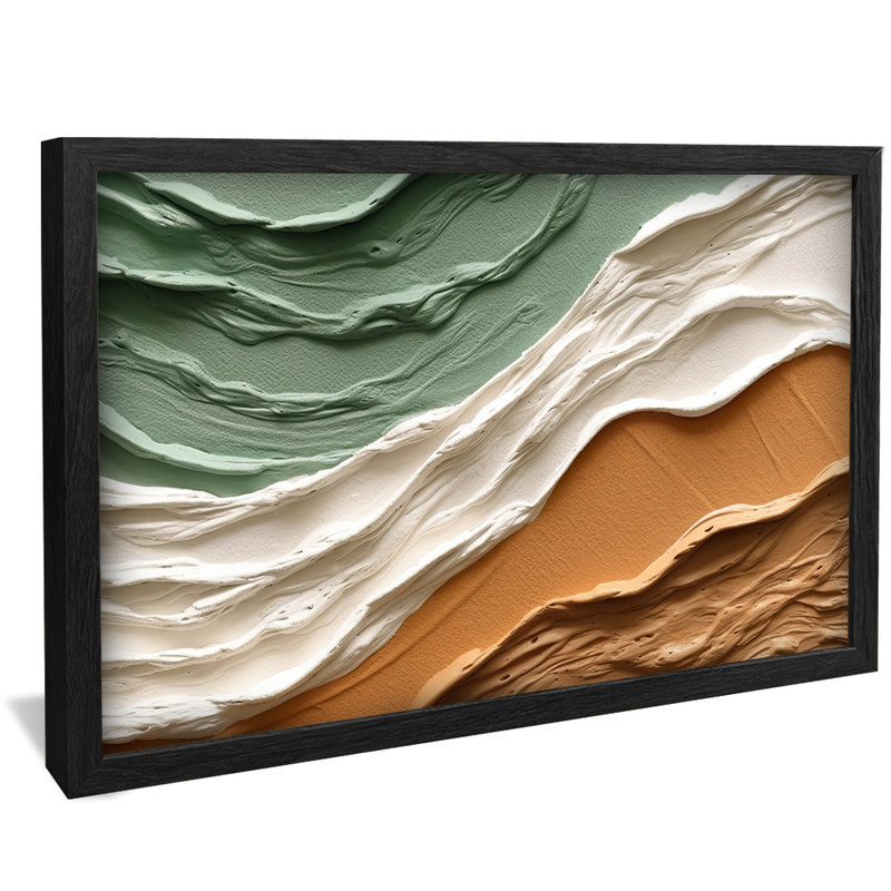 Abstract Painting on Wall V909 Canvas