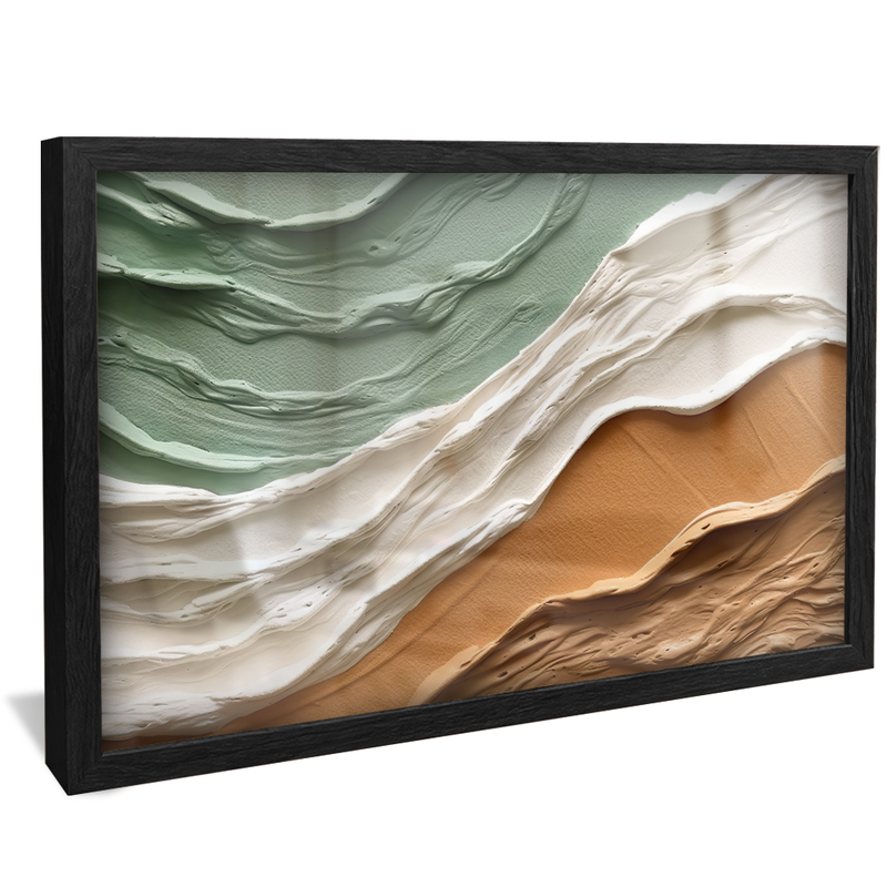 Abstract Painting on Wall V909 Canvas