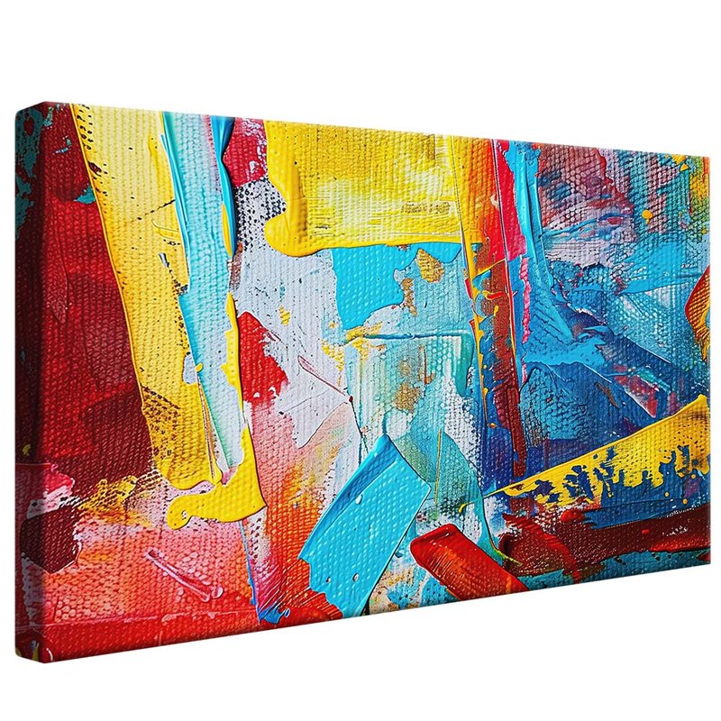 Abstract Paints in Canvas V1974 Canvas