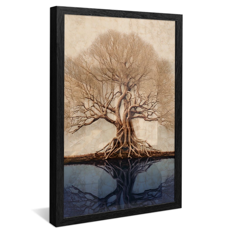 Abstract Roots Tree Canvas