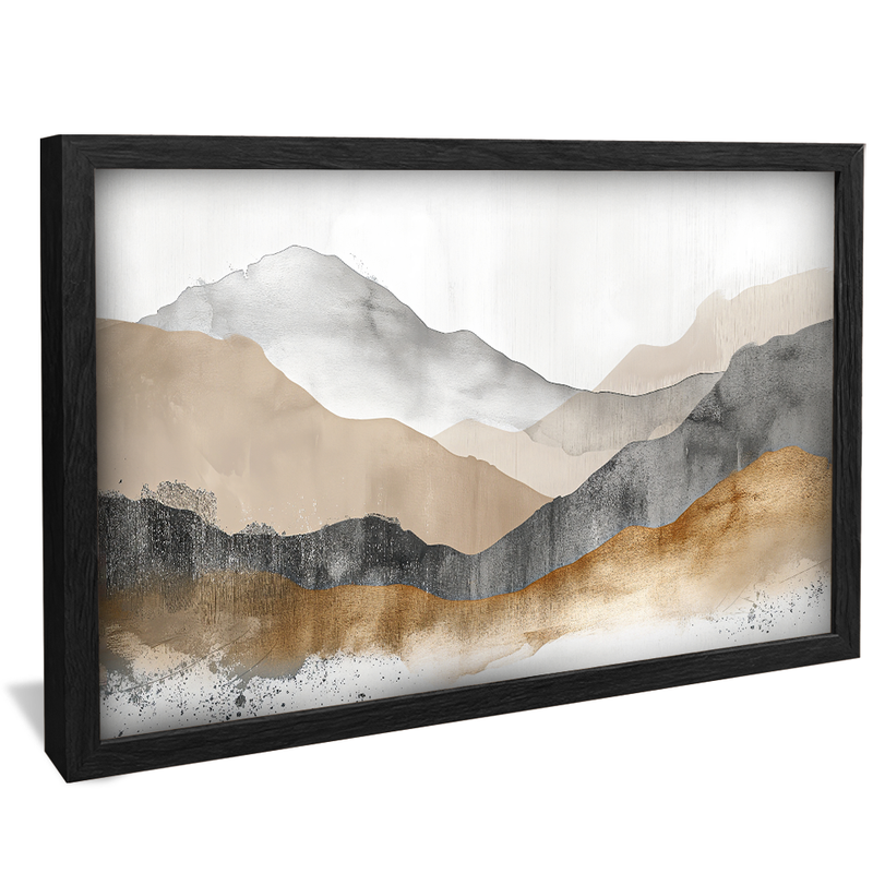 Abstract Rustic Mountains V1226 Canvas