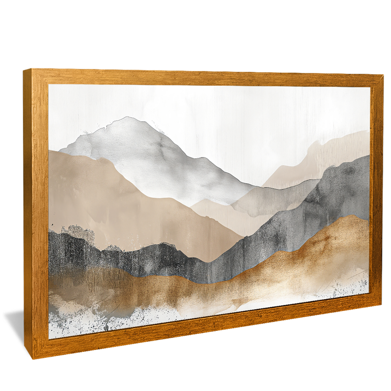 Abstract Rustic Mountains V1226 Canvas