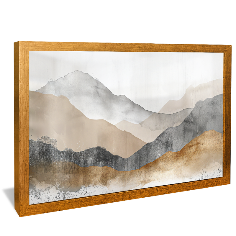 Abstract Rustic Mountains V1226 Canvas